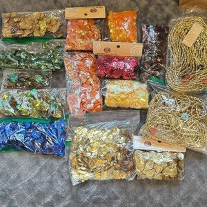 Bulk of Craft Sequins and Beads for crafts